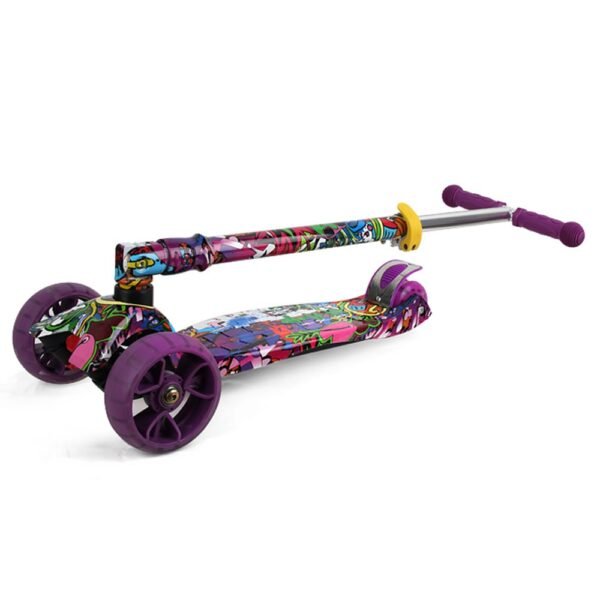 Trotineta Chipolino Croxer Evo Purple Grafitti - Imagine 3