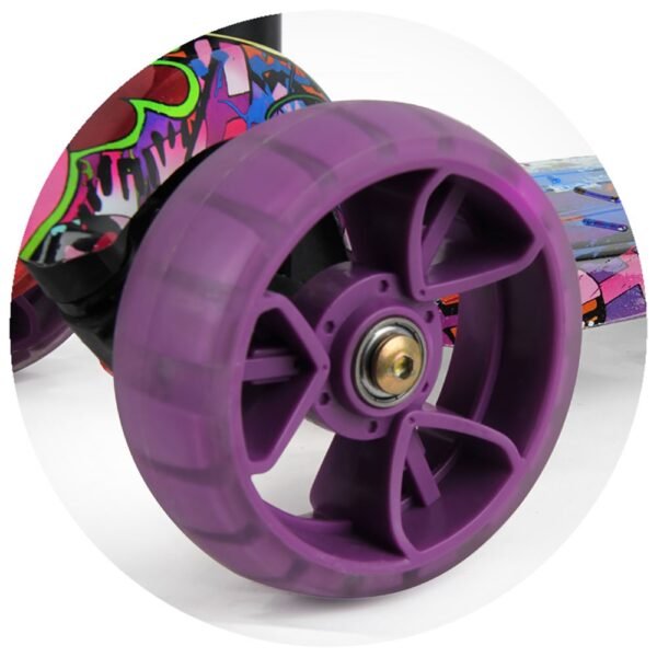 Trotineta Chipolino Croxer Evo Purple Grafitti - Imagine 4