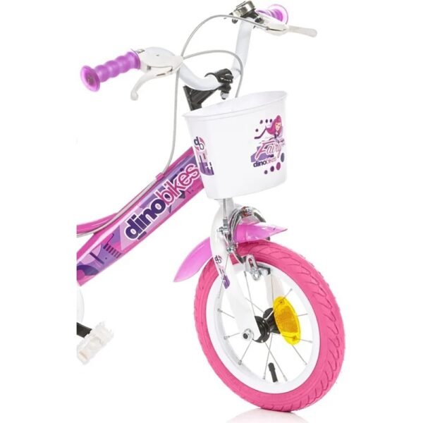 Bicicleta Copii Dino Bikes 12' Fairy Roz - Imagine 2