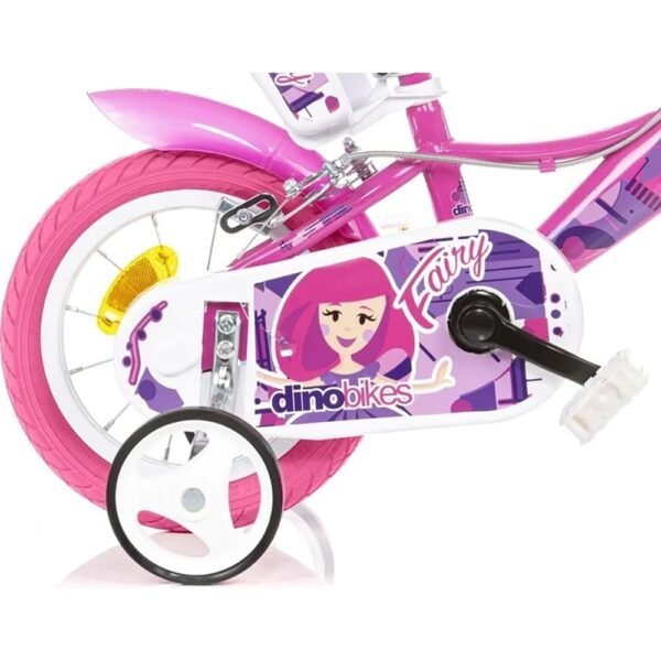 Bicicleta Copii Dino Bikes 12' Fairy Roz - Imagine 6