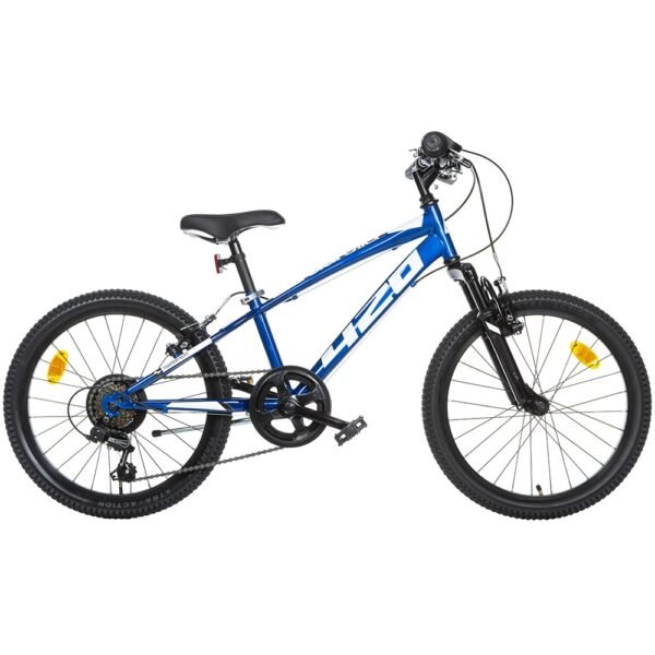 Bicicleta Copii Dino Bikes 20' Mtb Baieti Sport Albastru Cu 6 Viteze Si Suspensie