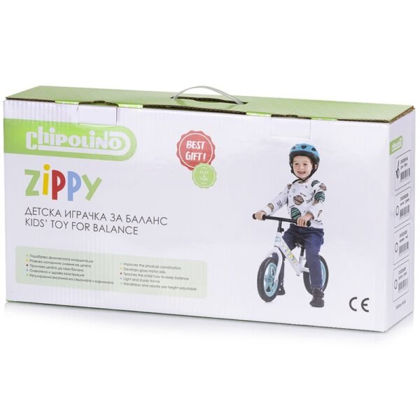 Bicicleta Fara Pedale Chipolino Zippy Blue - Imagine 4