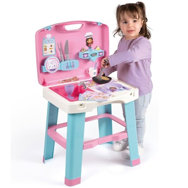 Bucatarie Smoby Gabby Kitchen Cu 16 Accesorii - Imagine 5