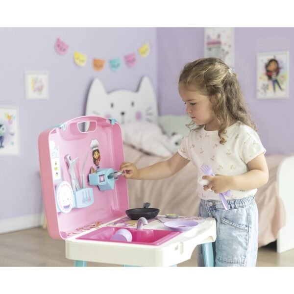 Bucatarie Smoby Gabby Kitchen Cu 16 Accesorii - Imagine 8