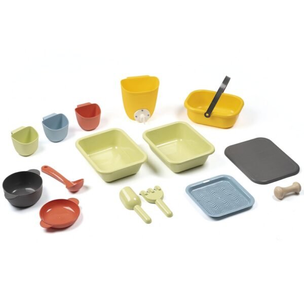 Bucatarie Smoby Mud Kitchen Cu 15 Accesorii - Imagine 3