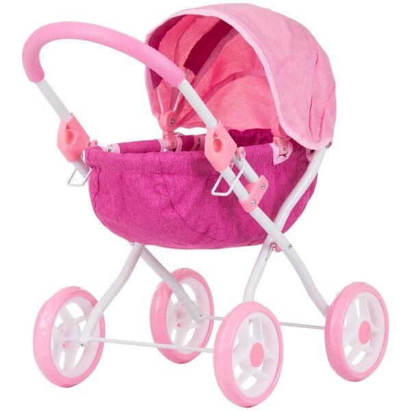 Carucior Pentru Papusi Chipolino Daisy Pink Linen