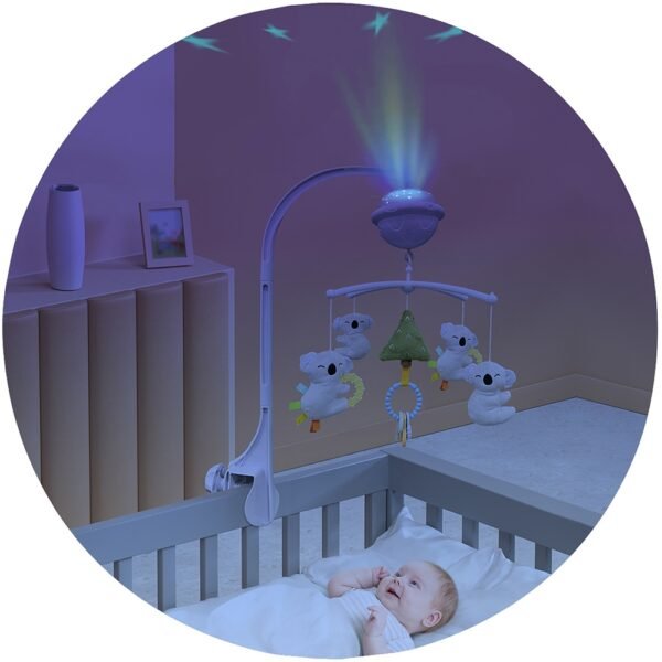Carusel Muzical Pentru Patut Cu Proiector Chipolino Koala - Imagine 2