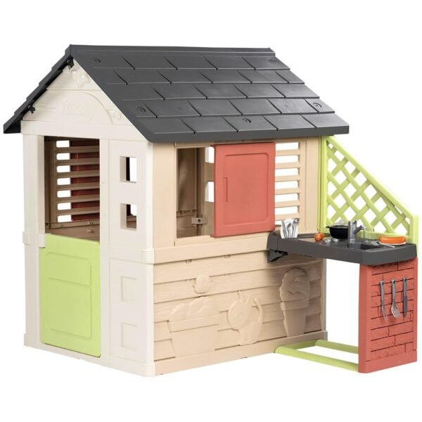 Casuta Pentru Copii Smoby Life Nature Cu Bucatarie