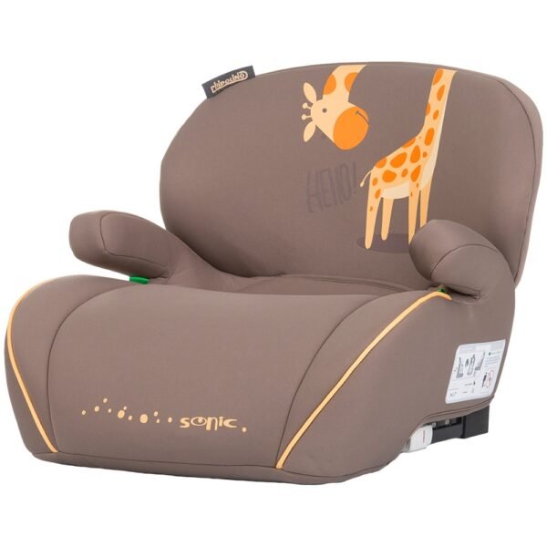 Inaltator Auto Chipolino Sonic I-Size 125-150 Cm Cu Sistem Isofix Giraffe, Testat Adac