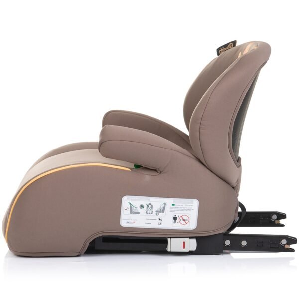 Inaltator Auto Chipolino Sonic I-Size 125-150 Cm Cu Sistem Isofix Giraffe, Testat Adac - Imagine 3