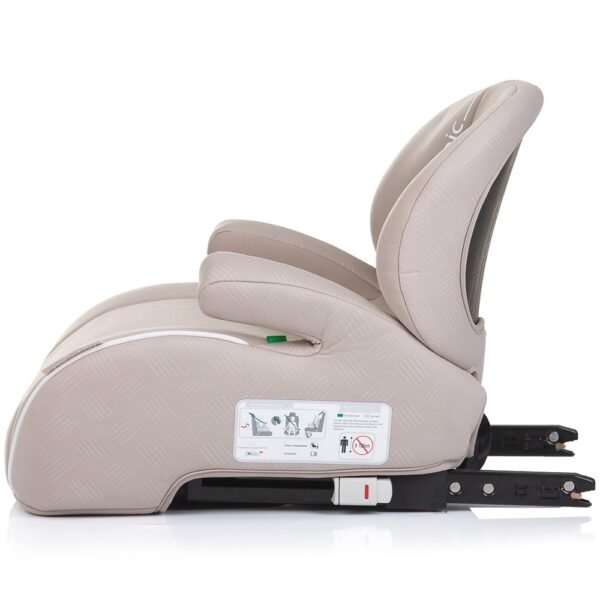 Inaltator Auto Chipolino Sonic I-Size 125-150 Cm Cu Sistem Isofix Tiramisu, Testat Adac - Imagine 3