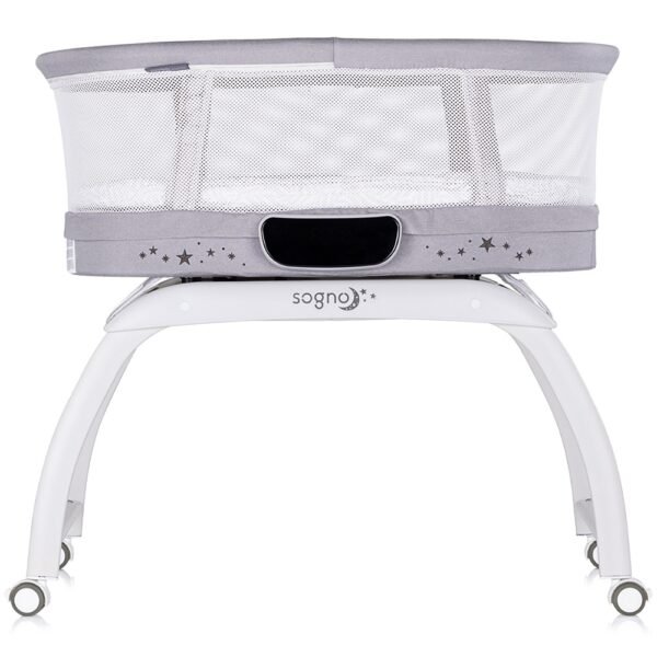 Patut Cu Leganare Si Cantar Integrat Chipolino Sogno 2 In 1 Grey - Imagine 2