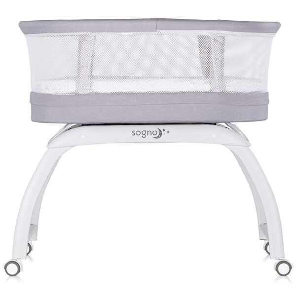 Patut Cu Leganare Si Cantar Integrat Chipolino Sogno 2 In 1 Grey - Imagine 4