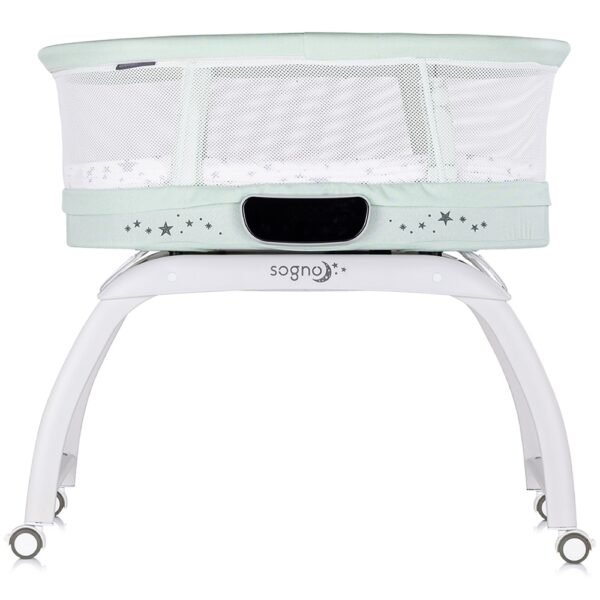 Patut Cu Leganare Si Cantar Integrat Chipolino Sogno 2 In 1 Pastel Green - Imagine 2
