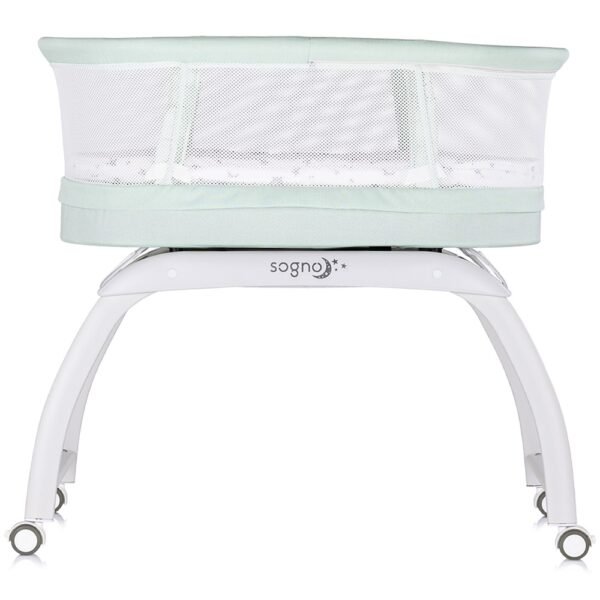 Patut Cu Leganare Si Cantar Integrat Chipolino Sogno 2 In 1 Pastel Green - Imagine 4