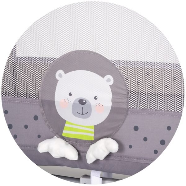 Patut Pliabil Chipolino Capri Bear Grey - Imagine 4