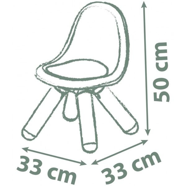 Scaunel Cu Spatar Pentru Copii Smoby Life Terra Cotta - Imagine 2