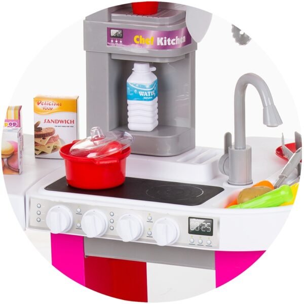 Set Jucarie Chipolino Kitchen 72,5 Cm Cu Sistem De Curgere Apa, Lumini, Sunete Si 53 Accesorii - Imagine 7