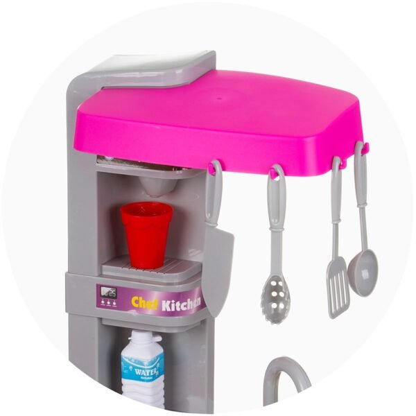 Set Jucarie Chipolino Kitchen 72,5 Cm Cu Sistem De Curgere Apa, Lumini, Sunete Si 53 Accesorii - Imagine 8