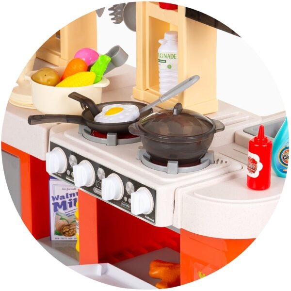 Set Jucarie Chipolino Kitchen 84 Cm Cu Sistem De Curgere Apa, Lumini, Sunete Si 79 Accesorii - Imagine 11