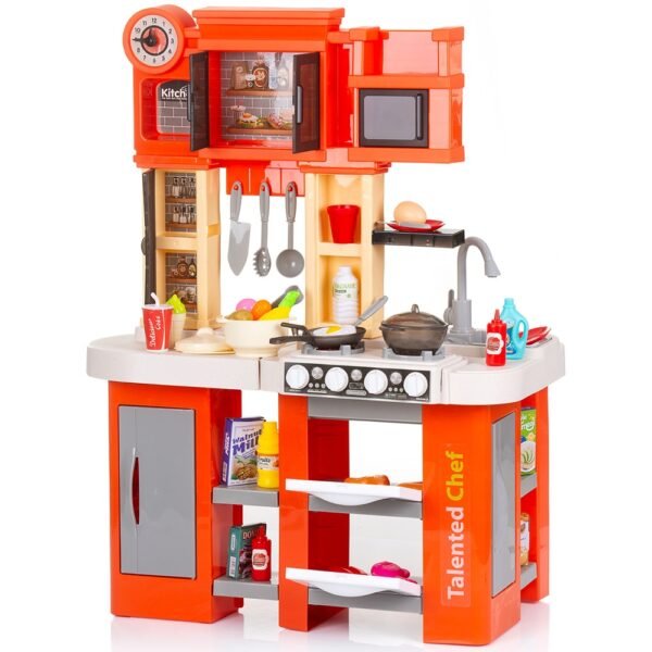 Set Jucarie Chipolino Kitchen 84 Cm Cu Sistem De Curgere Apa, Lumini, Sunete Si 79 Accesorii - Imagine 2