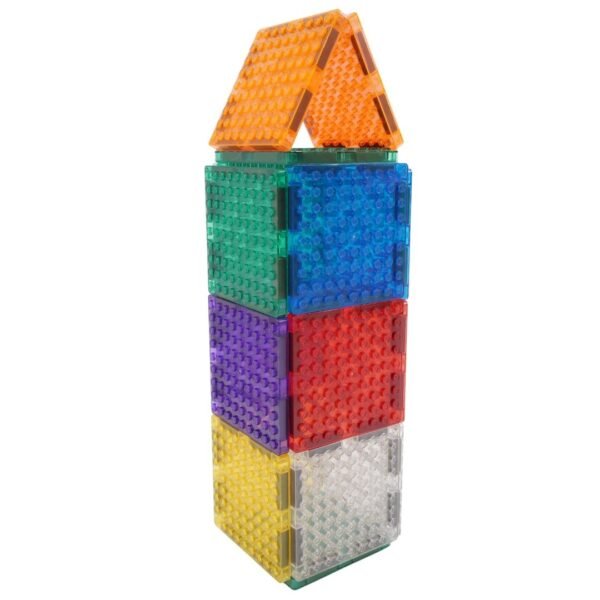 Set Magnetic De Construit Brick Tiles 16 Piese, Cleverclixx - Imagine 3