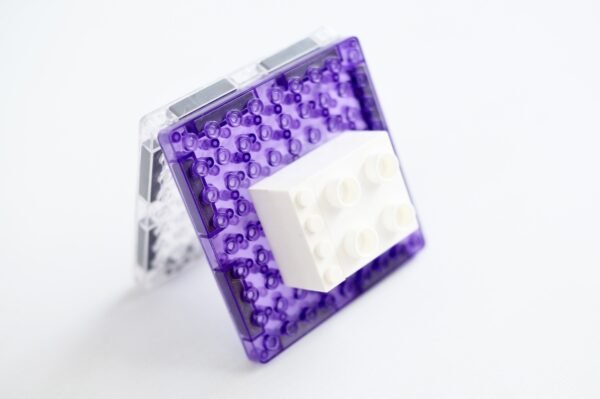 Set Magnetic De Construit Brick Tiles 16 Piese, Cleverclixx - Imagine 5
