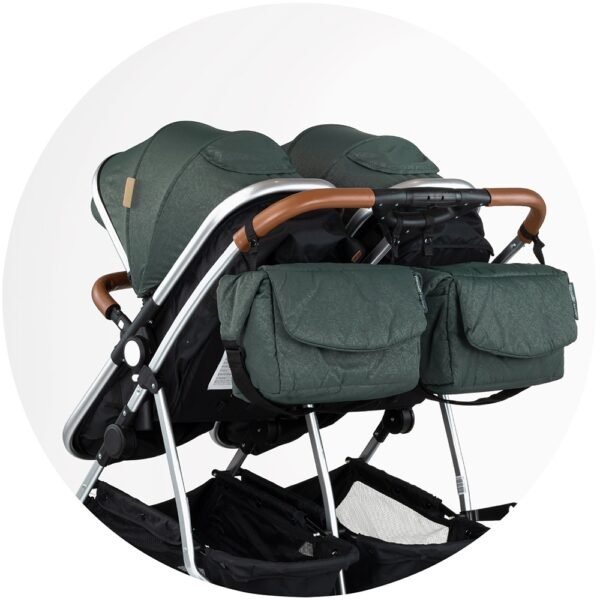 Carucior Gemeni Chipolino Duo Smart 2 In 1 Basil - Imagine 12