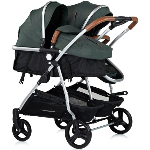 Carucior Gemeni Chipolino Duo Smart 2 In 1 Basil - Imagine 2