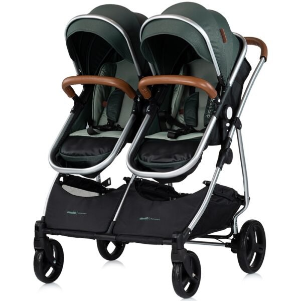 Carucior Gemeni Chipolino Duo Smart 2 In 1 Basil - Imagine 6
