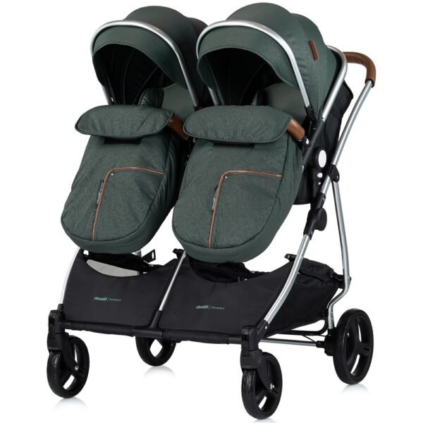 Carucior Gemeni Chipolino Duo Smart 2 In 1 Basil - Imagine 7