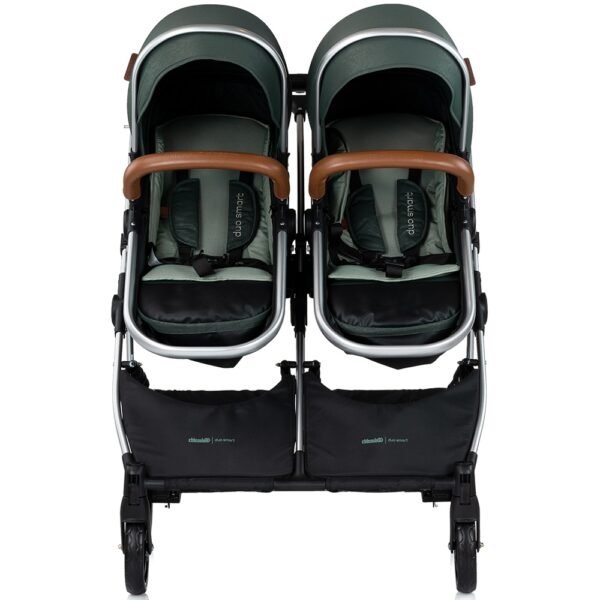 Carucior Gemeni Chipolino Duo Smart 2 In 1 Basil - Imagine 8