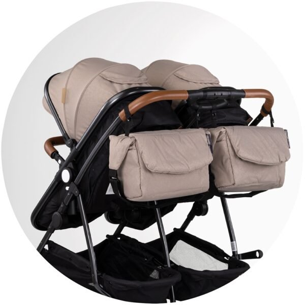 Carucior Gemeni Chipolino Duo Smart 2 In 1 Tiramisu - Imagine 12