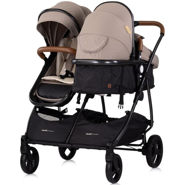Carucior Gemeni Chipolino Duo Smart 2 In 1 Tiramisu - Imagine 5
