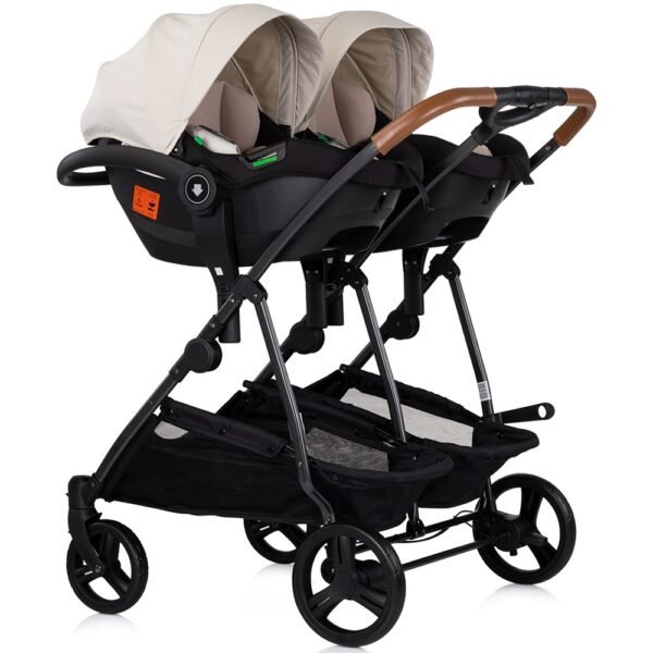 Carucior Gemeni Chipolino Duo Smart 3 In 1 Biscotta - Imagine 11