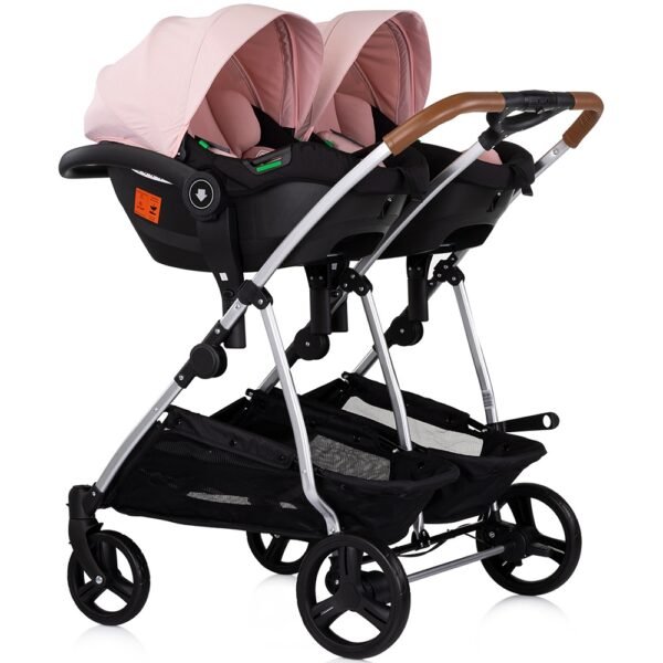 Carucior Gemeni Chipolino Duo Smart 3 In 1 Pink Marshmallow - Imagine 11