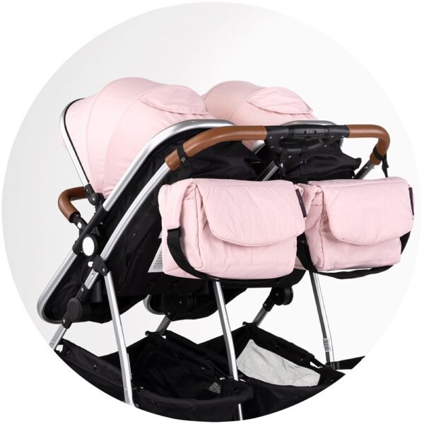 Carucior Gemeni Chipolino Duo Smart 3 In 1 Pink Marshmallow - Imagine 15
