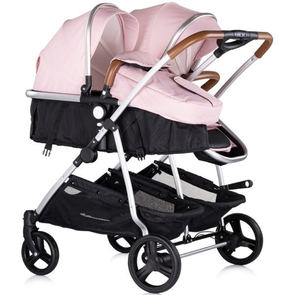 Carucior Gemeni Chipolino Duo Smart 3 In 1 Pink Marshmallow - Imagine 3