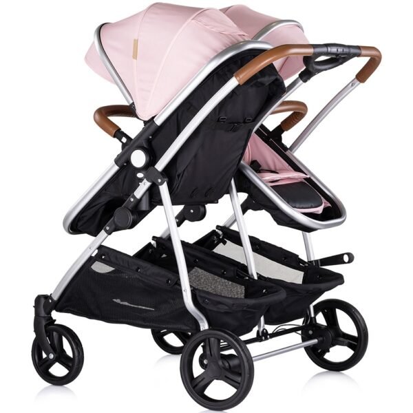 Carucior Gemeni Chipolino Duo Smart 3 In 1 Pink Marshmallow - Imagine 4