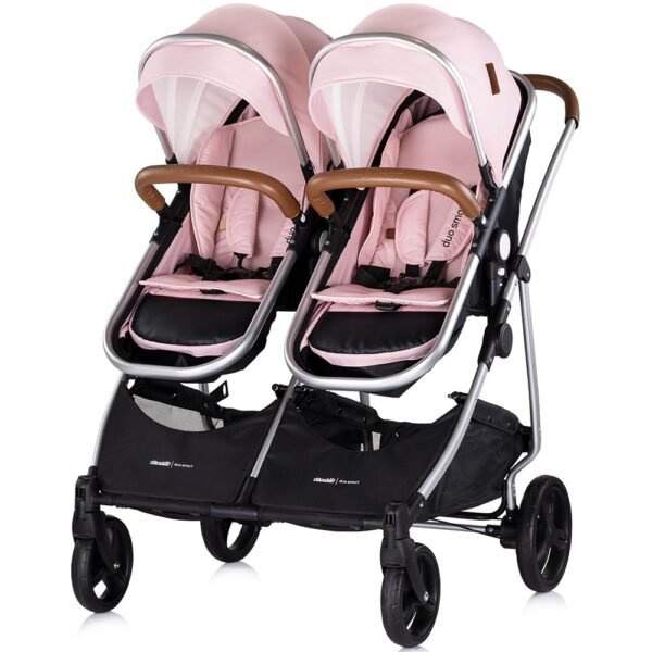 Carucior Gemeni Chipolino Duo Smart 3 In 1 Pink Marshmallow - Imagine 7