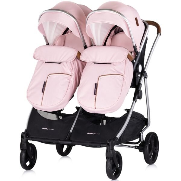 Carucior Gemeni Chipolino Duo Smart 3 In 1 Pink Marshmallow - Imagine 8