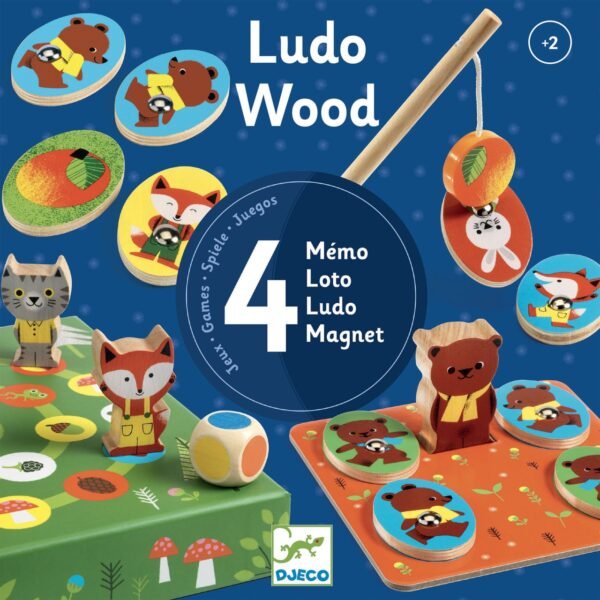 Joc Educativ Ludowood 4 Jocuri, Djeco - Imagine 3