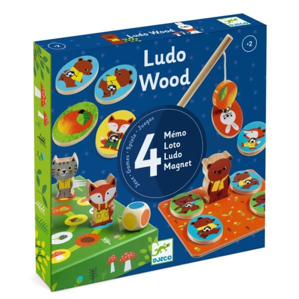 Joc Educativ Ludowood 4 Jocuri, Djeco