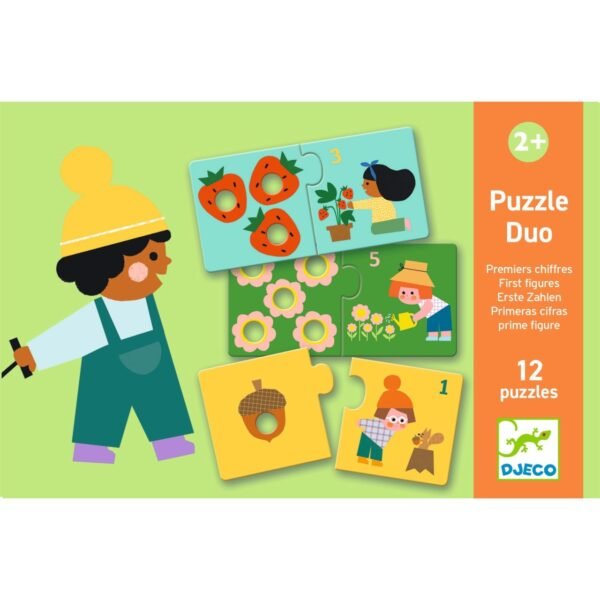 Puzzle Duo Tactil Primele Numere, Djeco - Imagine 3