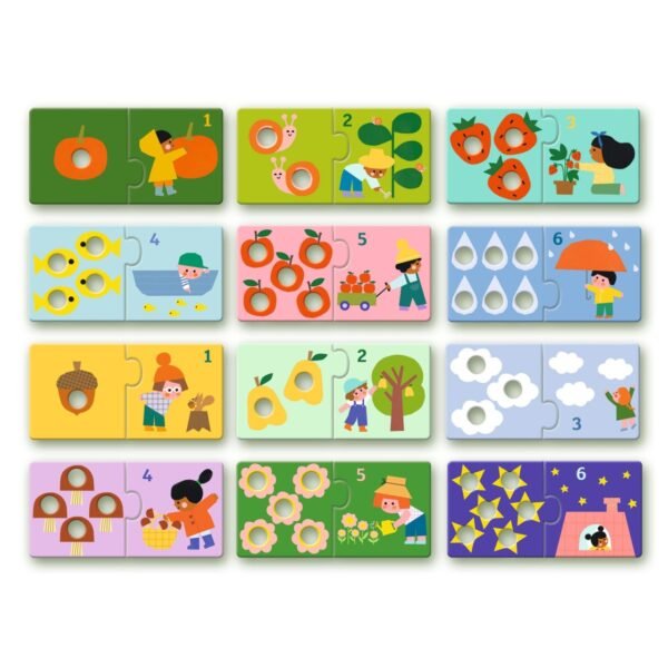 Puzzle Duo Tactil Primele Numere, Djeco - Imagine 4