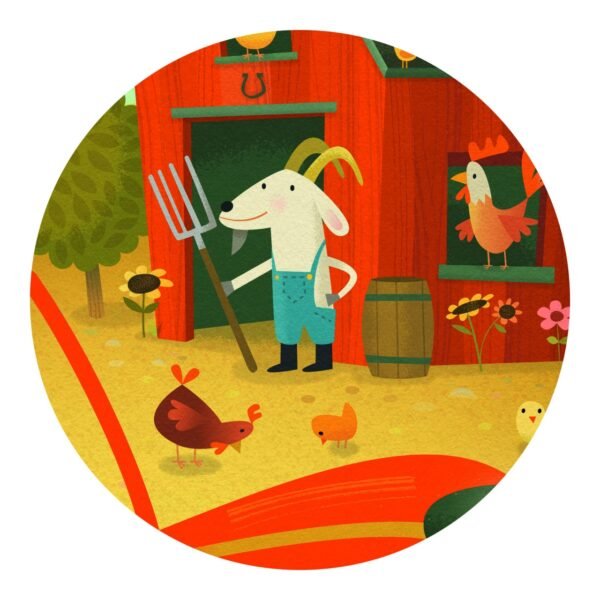 Puzzle Tractor, Djeco - Imagine 2