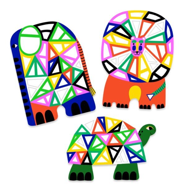 Set Creativ Mozaic Animale, Djeco - Imagine 5