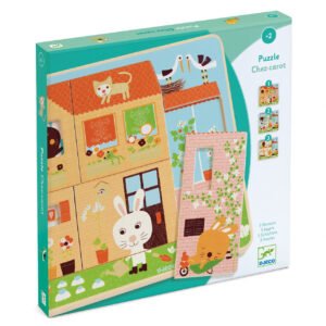 Puzzle Straturi Casuta Iepurasilor, Djeco