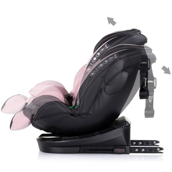 Scaun Auto Chipolino Hypnotic I-Size 40-150 Cm Cu Sistem Isofix Si Sezut Rotativ Pink Marshmallow - Imagine 5