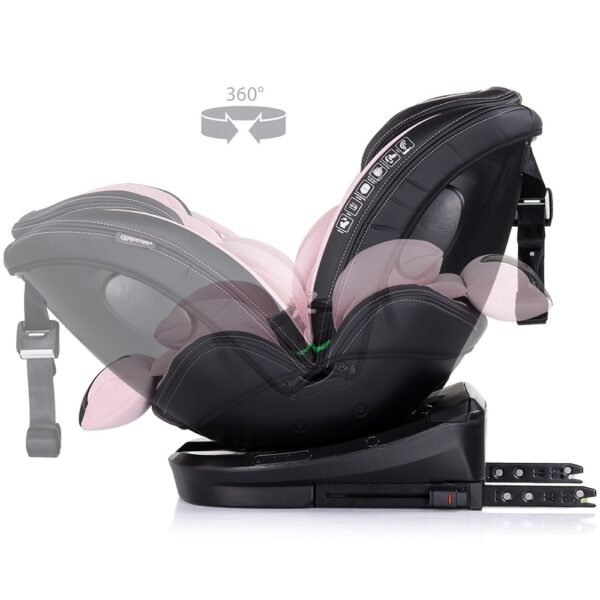 Scaun Auto Chipolino Hypnotic I-Size 40-150 Cm Cu Sistem Isofix Si Sezut Rotativ Pink Marshmallow - Imagine 7